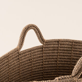 Homez jute storage basket woven 43*43*38cm, brown
