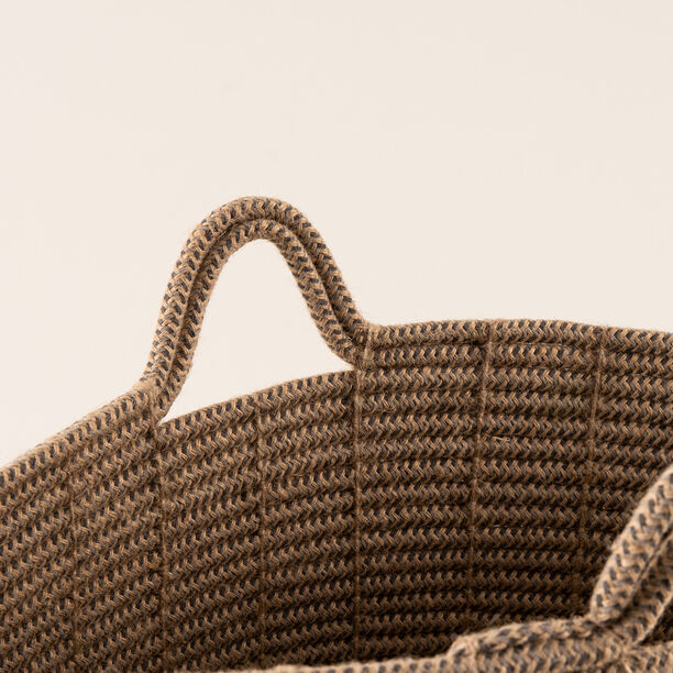 Homez jute storage basket woven 43*43*38cm, brown image number 2