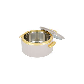 La Mesa Food Warmer 2L Matt Beige Body + Matt Gold