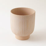 Designers made ceramic planter, beige 17.5*20.5cm image number 1