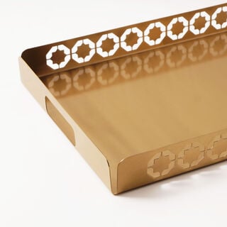 Dallaty steel serving tray 50*31*4.5cm, gold