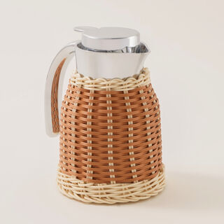 Dallaty vacuum flask 0.8L rattan brown