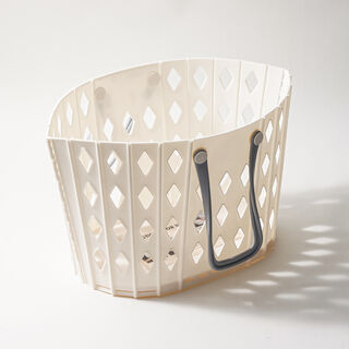Cottage collapsible plastic laundry basket 26L, white