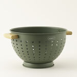 Alberto Stainless Steel Colander, Green 25*30.5*16 Cm image number 1