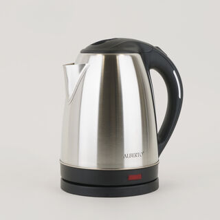 Alberto stainless steel kettle 1500w, 1.8L, black