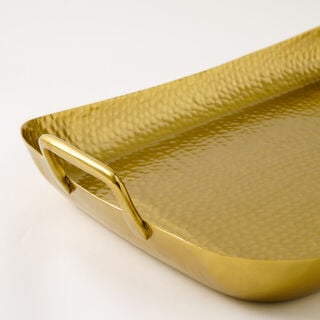 Dallaty large matt gold serving tray 47*37*59 cm