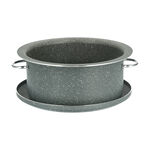Marble Coating Casserole With Serving Lid Grey image number 2