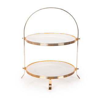 2 Tiers Round Serving Stand