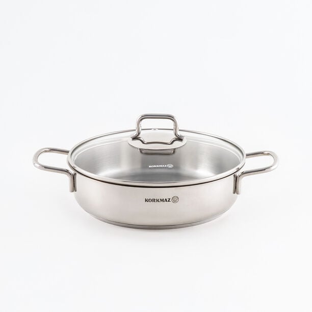 Korkmaz Perla Stainless Steel 9Pcs Cookware Set, Silver image number 2