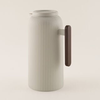 Dallaty White Plastic Thermos 1L