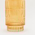 هومز فازة زجاج بني داكن مضلّع 14*14*27.6 سم image number 3