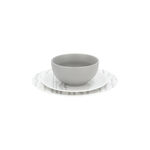 La Mesa grey /white porcelain 18 pc dinner set image number 1
