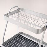 Alberto 2 tiers aluminum dish rack, silver 47.2*32*15cm image number 4