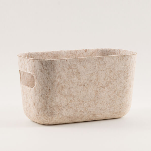 هومز سلة تخزين من قماش فيلت 25*13*14سم، أوف وايت image number 1