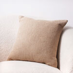 Boutique Blanche stripe woven cushion 45*45cm, beige image number 4