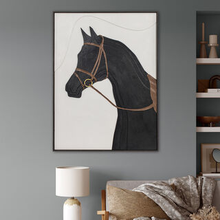 Homez wall art framed canvas wood, 90*120*5cm