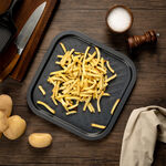 Betty Crocker Non Stick Square French Fries Tray, Grey Color image number 0