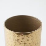 Homez aluminium tumbler, gold 7*7*11 cm image number 2