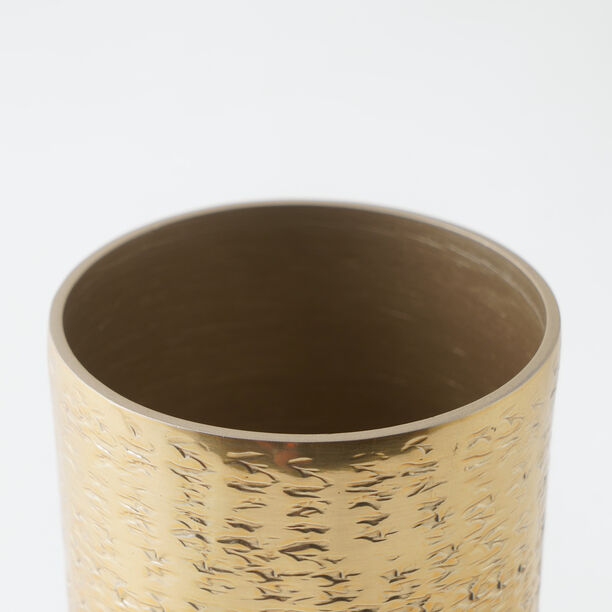 Homez aluminium tumbler, gold 7*7*11 cm image number 2