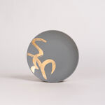 16 Pcs Dinner Set New Bone Gold Figure image number 3