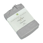 Boutique Blanche Bamboo Fitted Sheet 200X200+35 Cm Grey image number 0