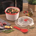 سنيبس طباخة الأرز والحبوب 20.5*14.5 سم باللون أبيض image number 5