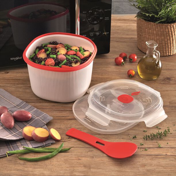 سنيبس طباخة الأرز والحبوب 20.5*14.5 سم باللون أبيض image number 5