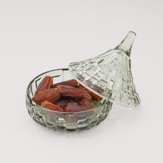 دلتي تمرية زجاج 12.7*12.8سم، أخضر