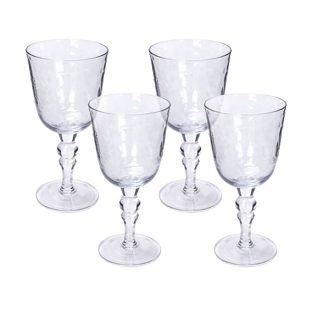 Glass Stem Goblets Cold Spot And Blue Luster image number 0