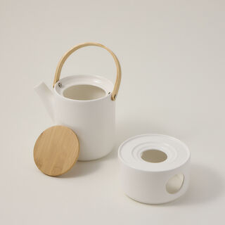 Dallaty white porcelain English tea pot