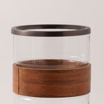 Homez wood and glass candle holder 23*23*31cm image number 2