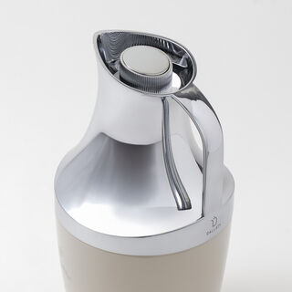 Dallaty 1L stainless steel vacuum flask with camel pattern in beige