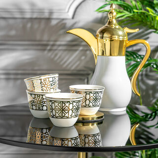 Dallaty gold porcelain Saudi coffee cups set 12 pcs