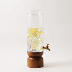 La Mesa glass beverage dispenser with acacia wood base 4.3 L image number 6