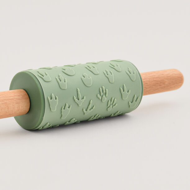 Pentola mini rolling pin with footprint stamp, green 22.8*4.4*4.4 cm image number 1