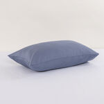 Boutique Blanche Pillow Cover Set 100% Cotton 300Tc Sateen Standard Light Blue 75*50 Cm image number 3