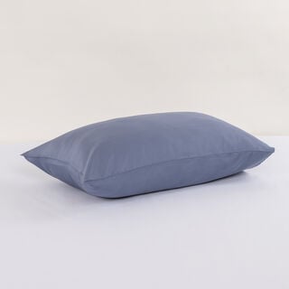 Boutique Blanche Pillow Cover Set 100% Cotton 300Tc Sateen Standard Light Blue 75*50 Cm