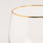 5 Pcs Round Decanter Set Gold Lid image number 3