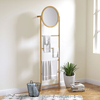 Hanging Shelf With Mirror 49*10*170Cm