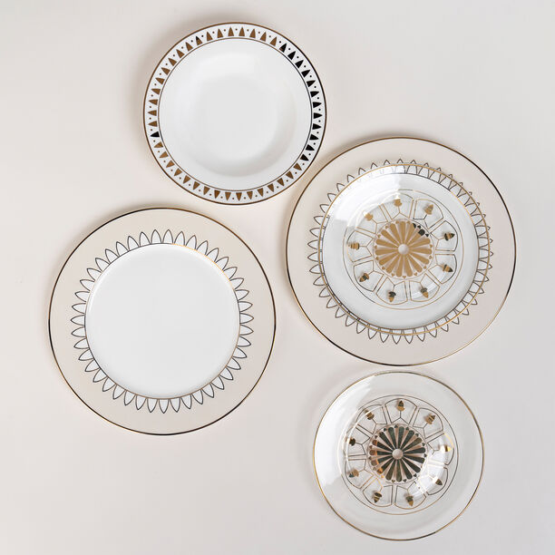 18 Pcs Dinner Set Serve 6 Person,Qamaryat image number 0