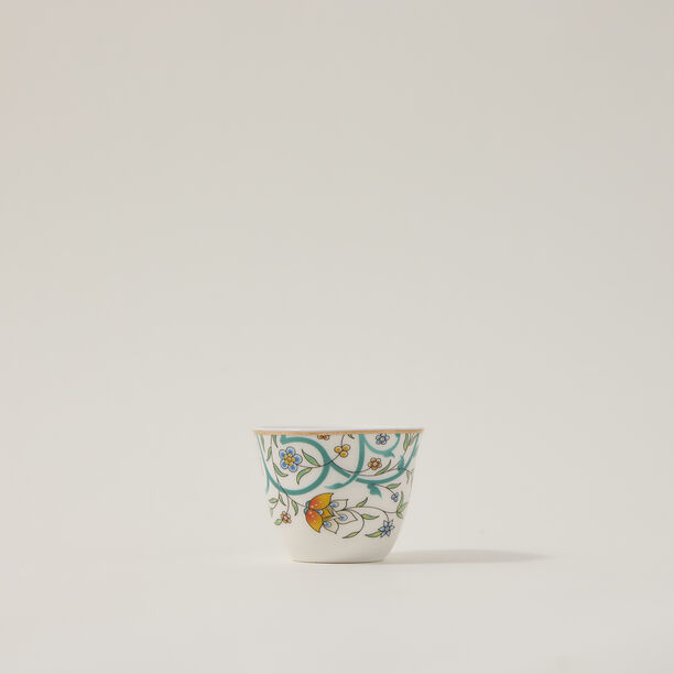 21 Pcs Porcelain Tea And Coffee Set Green image number 3