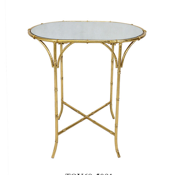 Bamboo Round Side Table image number 4
