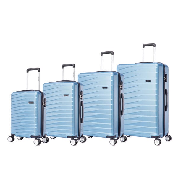 Travel vision durable ABS 4 pcs luggage set, blue image number 0