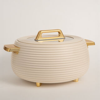 Alberto Food Warmer 4 Lt white/gold