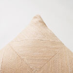 Boutique Blanche solid beige cotton pillow 45*45*15cm image number 2