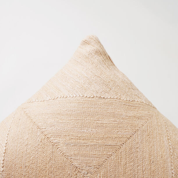 Boutique Blanche solid beige cotton pillow 45*45*15cm image number 2