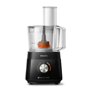 Philips Compact Food Processor, 1.5L, 750W, Black