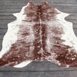 Cottage Faux Cowhide Rug Maron 150X200 Cm image number 0