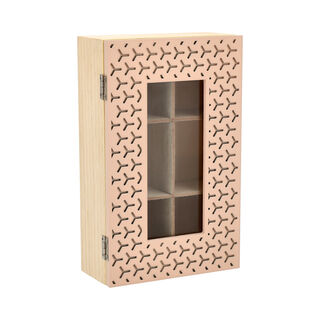 Tea Box 6 Sections beige and Orange