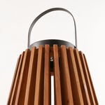 Homez wood solar lantern, brown 31*31*43 cm image number 2